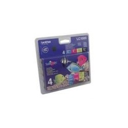 Tinteiro Brother 130 / 330 / 540 / 750CW / 240 (LC1000VALBP) Pack 4 Cores
